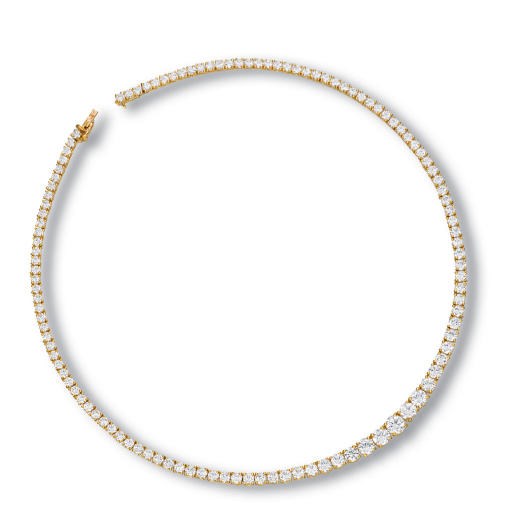 A DIAMOND NECKLACE, BY CARTIER