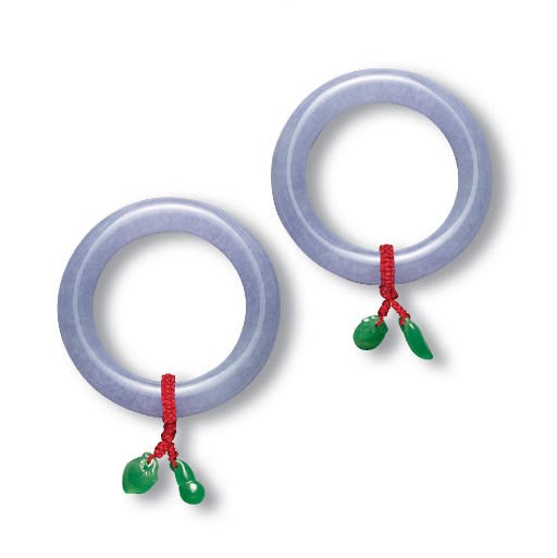 A PAIR OF JADEITE CIRCLETS