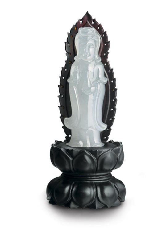 A JADEITE GUANYIN