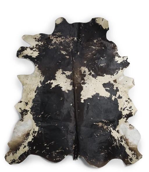 TWO COWHIDE RUGS