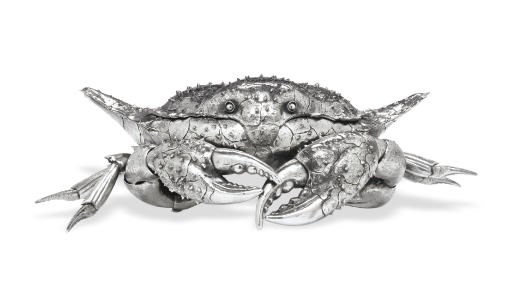 A SILVER CRAB TABLE ORNAMENT, BY BUCCELLATI