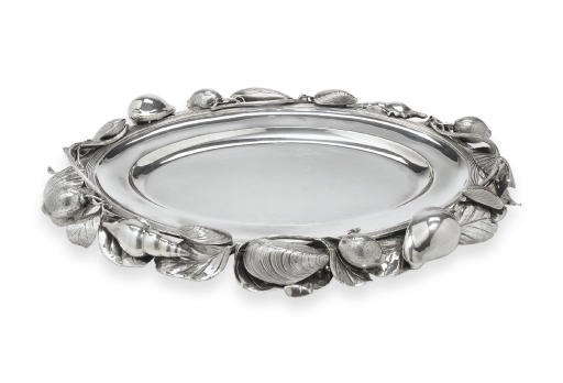A SILVER TRAY, BY BUCCELLATI
