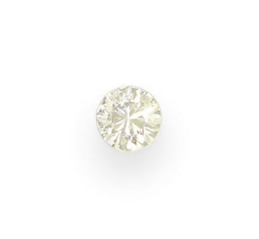 AN UNMOUNTED CIRCULAR-CUT DIAMOND
