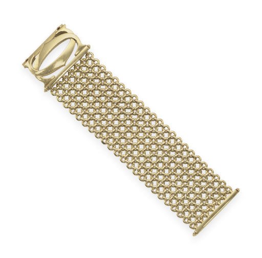 A GOLD BRACELET, BY CARTIER