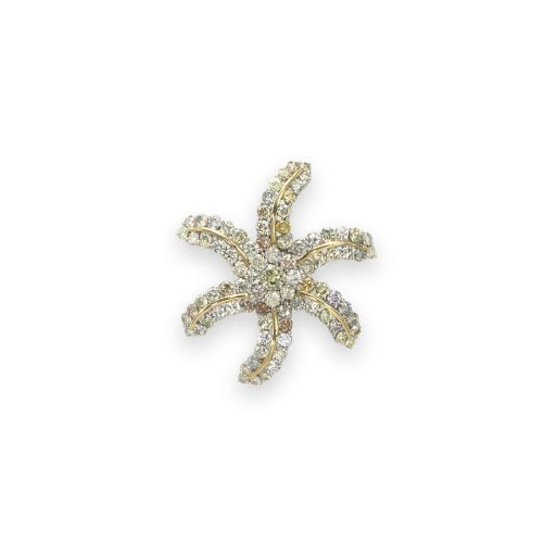 A COLORED DIAMOND STARFISH BROOCH, BY MAUBOUSSIN