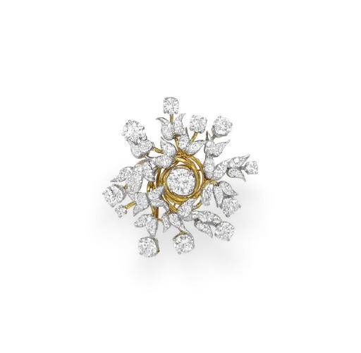 A DIAMOND BROOCH, BY JEAN SCHLUMBERGER, TIFFANY & CO.