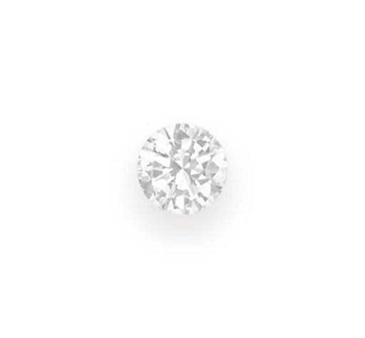 AN UNMOUNTED CIRCULAR-CUT DIAMOND