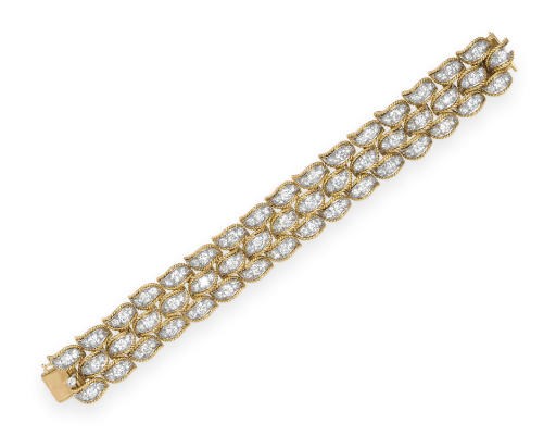 A DIAMOND BRACELET, BY VAN CLEEF & ARPELS