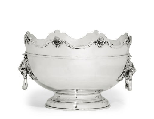 A VICTORIAN SILVER MASSIVE MONTEITH