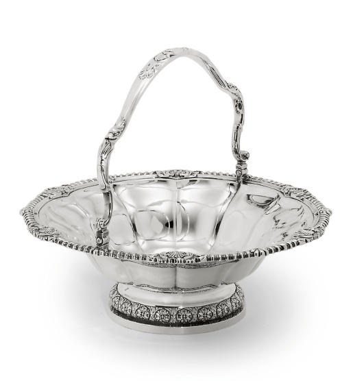 A GEORGE IV SILVER BASKET