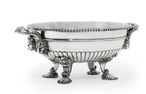 A GEORGE III SILVER SOUP-TUREEN