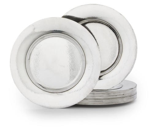 A SET OF TWELVE DANISH DINNER-PLATES