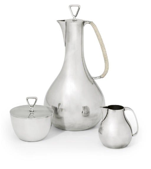 A DANISH THREE-PIECE COFFEE-SERVICE