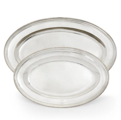 A PAIR OF GERMAN SILVER MEAT-DISHES FROM THE LOUISE-AUGUSTA SERVICE