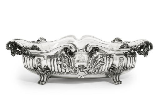 A FRENCH SILVER JARDINIERE