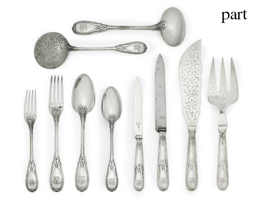 AN EXTENSIVE FRENCH SILVER TABLE-SERVICE
