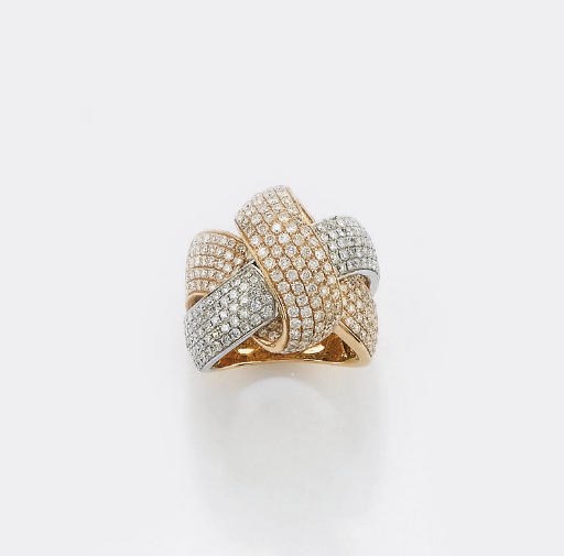 ANELLO A FASCIA IN ORO E DIAMANTI