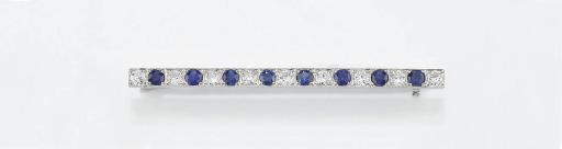 SPILLA BARRETTE CON ZAFFIRI E DIAMANTI