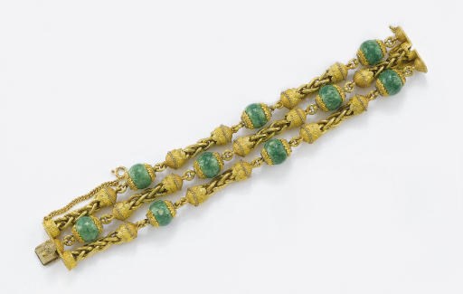 BRACCIALE IN ORO E SMALTO, DI CAZZANIGA