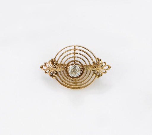 ANTICA SPILLA CON DIAMANTE