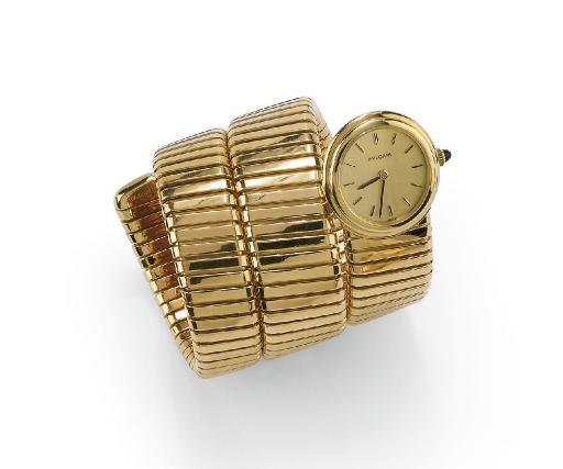OROLOGIO A SERPENTE IN ORO, FIRMATO BULGARI