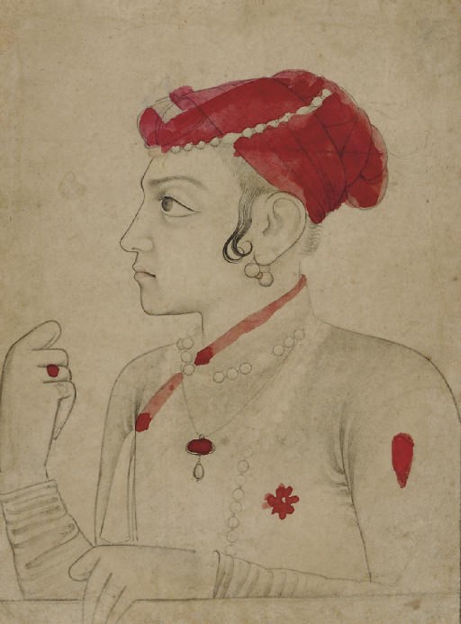 A DRAWING OF SULEYMAN SHIKOH, SON OF DARA SHIKOH