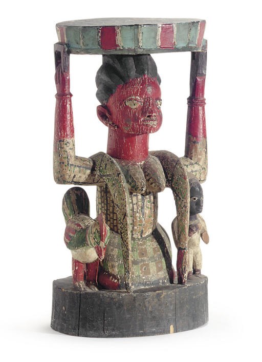 A YORUBA STOOL