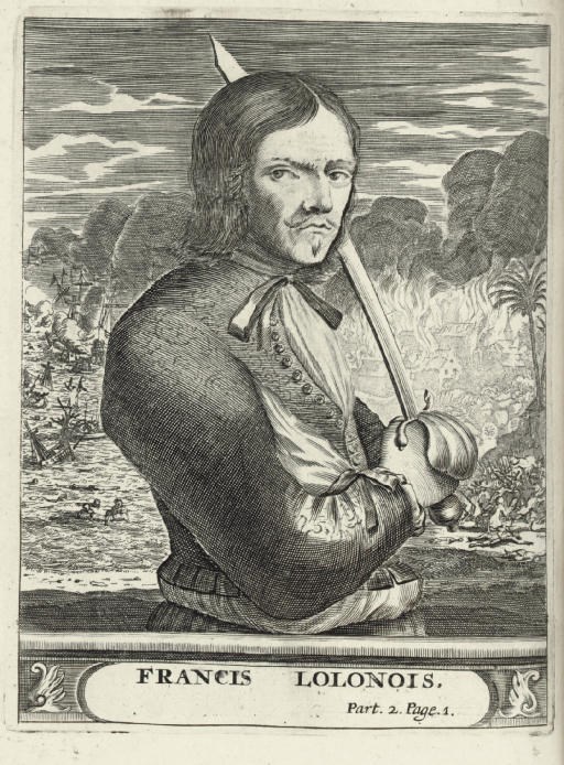EXQUEMELIN, Alexandre Olivier (ca 1645-1707). Bucaniers of America: Or, a true Account of the Most remarkable Assaults Committed of late years upon the Coasts of the West Indies, By the Bucaniers of Jamaica and Tortuga, both English and French. London: for William Crooke, 1684. -- Bucaniers of America. The Second Volume. London: Crooke, 1685.