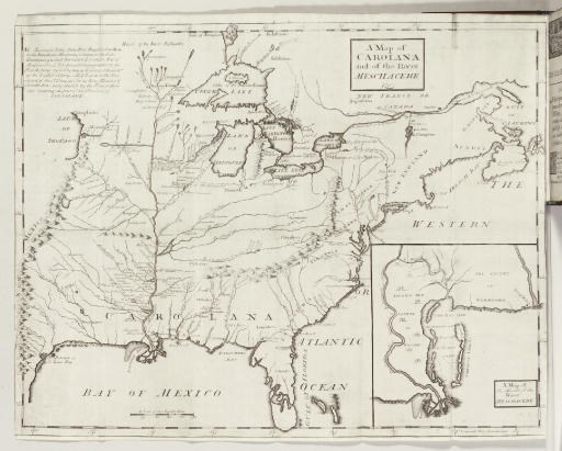 COXE, Daniel (1673-1739). A Description of the English Province of Carolana, by the Spaniards call'd Florida, and by the French Louisiane. Also of the Great and Famous River Meschacebe or Missisipi. London: Oliver Payne, 1741.