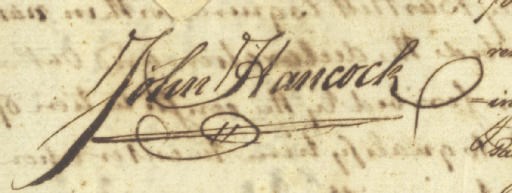 HANCOCK, John. Manuscript document signed ("John Hancock," with flourish), as Governor of Massachusetts, Boston, 1 July 1789. 2 page, folio, large embossed paper seal in upper left corner, tears along top horizontal fold. Signed by Hancock on recto. Endorsed and signed by S. Holton and S. Phillips on verso. Not examined out of frame.