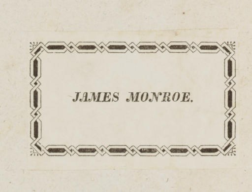 [MONROE, James]. NECKER, Jacques (1732-1804). De l'administration des finances de la France. [Paris: no printer], 1784.