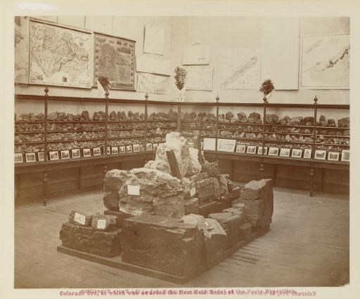 WHITNEY, Joel Parker (1835-1913). Colorado, in the United States of America. Schedule of Ores contributed by sundry Persons to the Paris Universal Exposition of 1867.  London: Cassell, Petter, and Galpin, 1867.