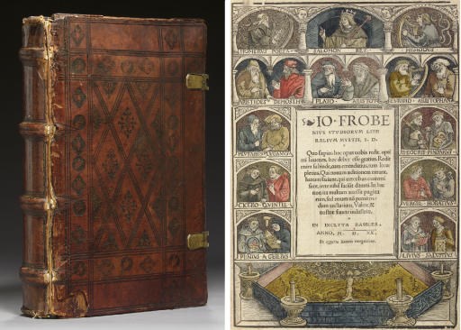 ERASMUS, Desiderius, (1466?-1536). [Adagia] ex quarta autoris recognitione. Basel: Froben, 1520.