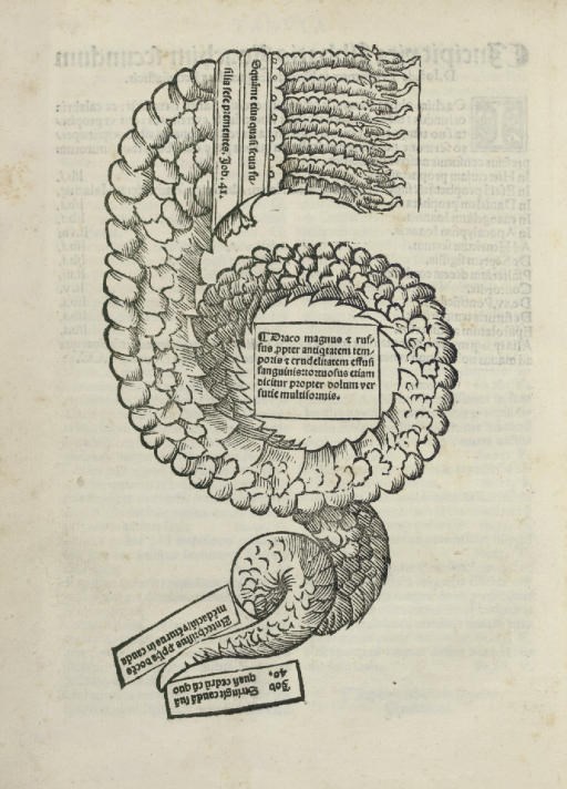 JOACHIM, Abbott of Fiore (1132-1202). Expositio in librum beati Cirilli de magnis tribulationibus& statu sancta matris ecclesie. Venice: Bernardinum Benalium, [ca 1520].