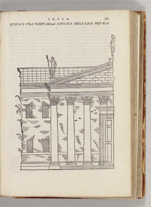 VITRUVIUS POLLIO, Marcus. I Dieci Libri dell'Architettura ... Translated and with a commentary by Daniele Barbaro. Venice: appresso Francesco de'Franceschi Senese, & Giouvanni Chrieger Alemano Compagni, 1567.