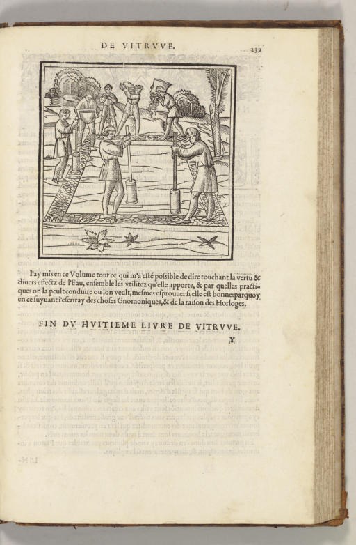 VITRUVIUS POLLIO, Marcus. Architecture ou Art de Bien Bastir. Translated by Jean Martin. Paris: Marnef and Cavellat, 1572.