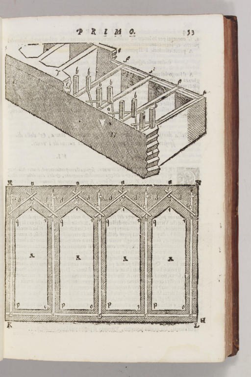 VITRUVIUS POLLIO, Marcus. I dieci libri dell'architettura. Translated by Daniele Barbaro. Venice: Alessandro de'Vecchi, 1629.