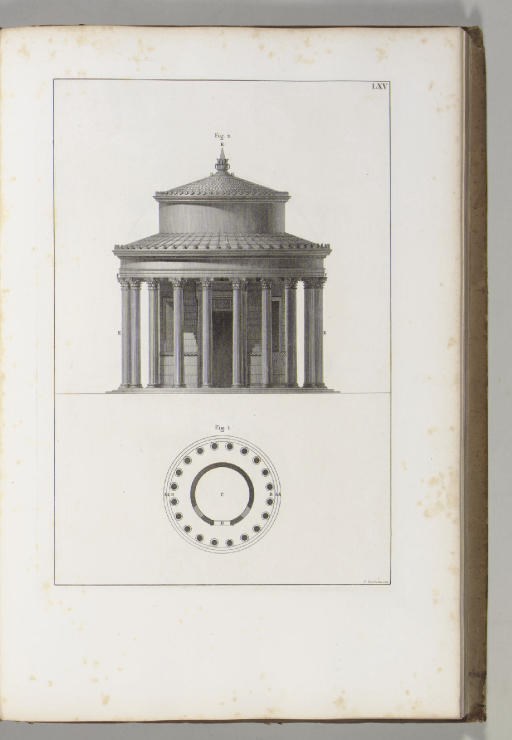 VITRUVIUS POLLIO, Marcus. De Architectura. Edited by Aloisio Marinio. Rome: Marini, 1836.