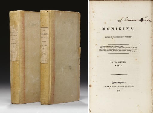 COOPER, James Fenimore. Monikins. Philadelphia: Carey, Lea, & Blanchard, 1835.