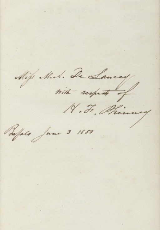 COOPER, James Fenimore. The Ways of the Hour; A Tale. New York: George P. Putnam, 1850.