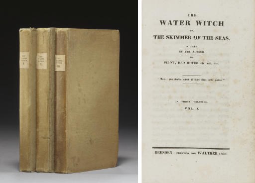 COOPER, James Fenimore. The Water-Witch or The Skimmer of the Seas. Dresden:  Walther, 1830.
