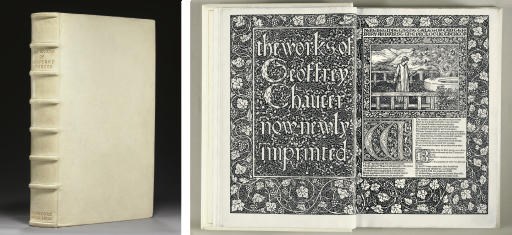 [KELMSCOTT PRESS]. CHAUCER, Geoffrey. The Works ... now newly imprinted. Edited by F.S. Ellis. Hammersmith: Kelmscott Press, 1896.