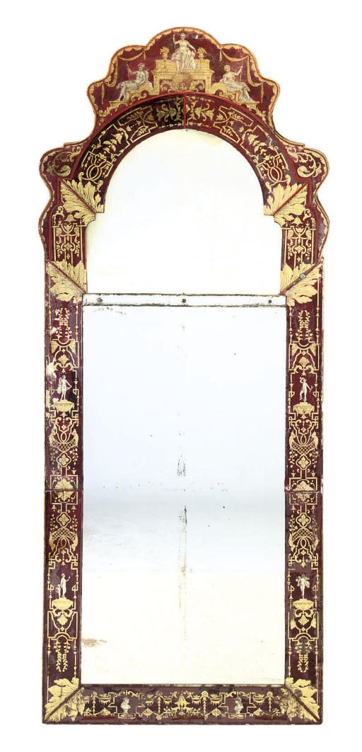 A VERRE EGLOMISÉ WALL MIRROR