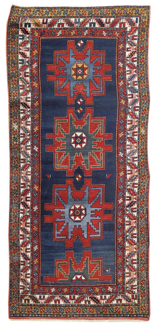 A large South Caucasian rug of Lesghi design