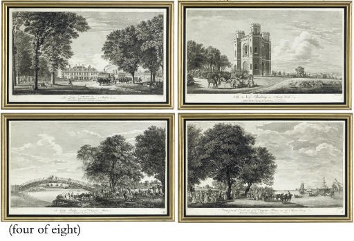 A SET OF EIGHT ENGRAVINGS OF WINDSOR