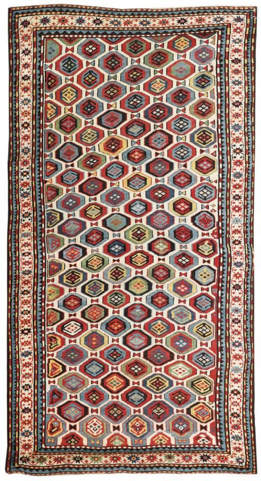 An unusual antique Kazak rug, South Caucasus
