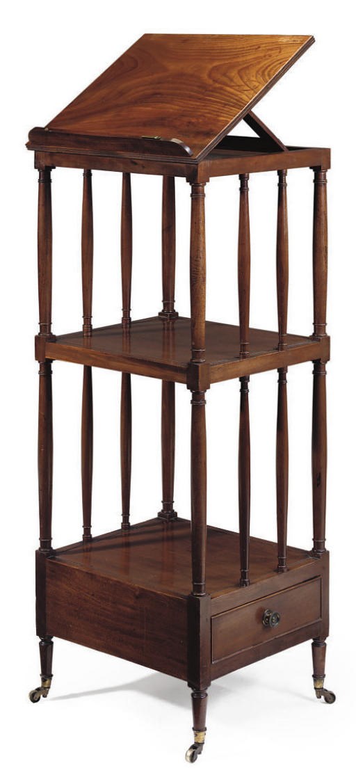 A REGENCY MAHOGANY WHATNOT