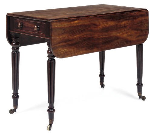 A LATE REGENCY MAHOGANY PEMBROKE TABLE