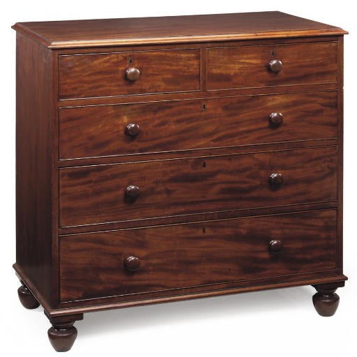 A GEORGE IV MAHOGANY CHEST
