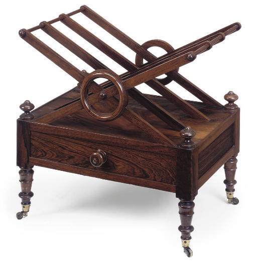 A GEORGE IV ROSEWOOD CANTERBURY